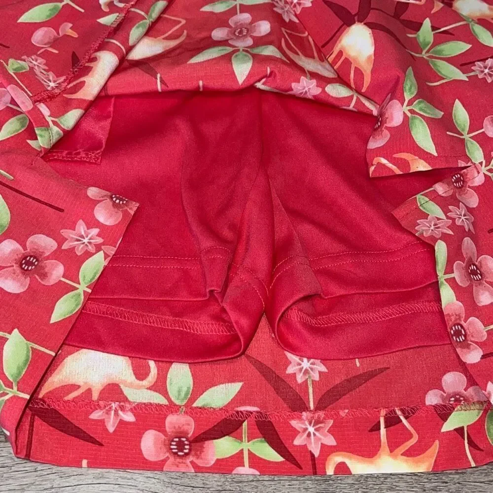 EP PRO Golf Tennis Skort Skirt Red Pink Geranium Size‎ 8 NWT